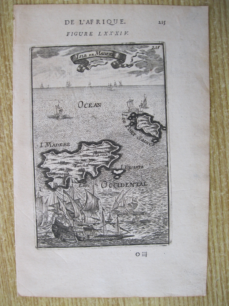 Islas de Madeira y Porto Santo (Portugal) 1683. Mallet